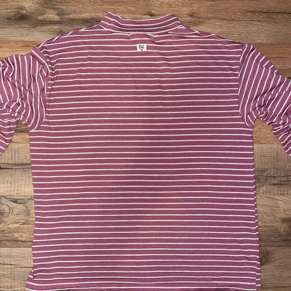 Billabong Striped Flutter Sleeve Mock Neck Tee - Picture 11 of 16